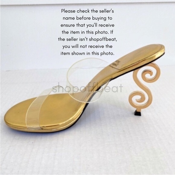 NEW Jeffrey Campbell Deity Sandal Clear Gold 11 - Picture 8 of 16